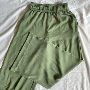Green Flowy Lounge Pant